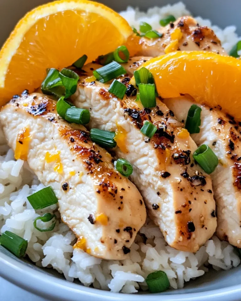 Homemade Orange Ginger Chicken Over Jasmine Rice photo