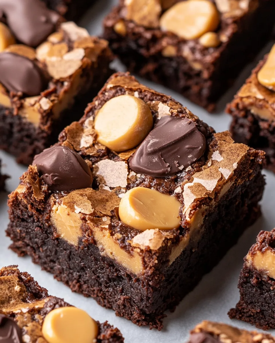 Delicious Peanut Butter Swirl Brownies dish photo