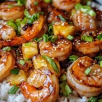 Homemade Pineapple Teriyaki Shrimp with Rice recipe photo