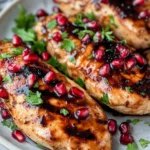 Delicious Pomegranate Balsamic Glazed Chicken recipe photo