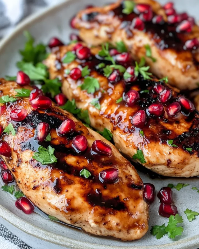Delicious Pomegranate Balsamic Glazed Chicken recipe photo
