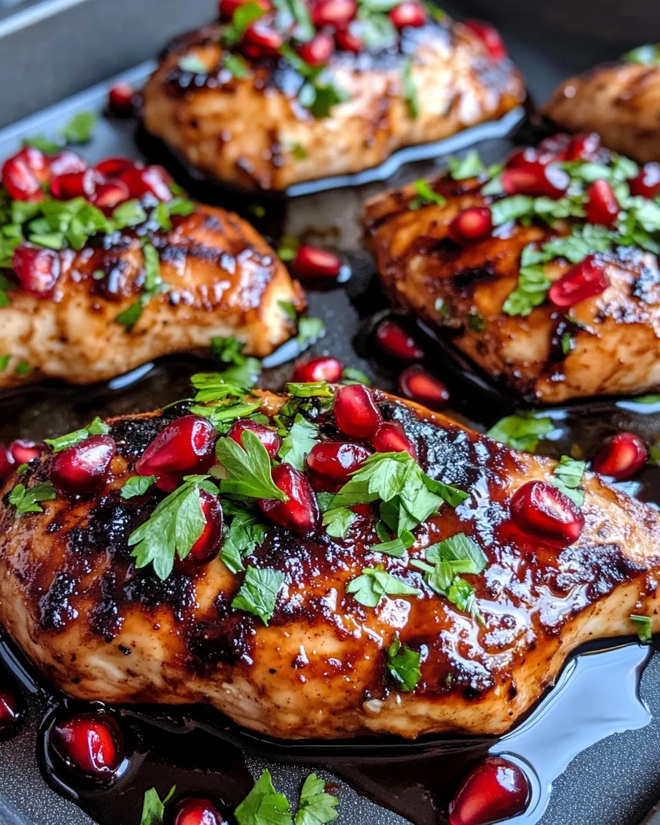 Classic Pomegranate Balsamic Glazed Chicken dish photo