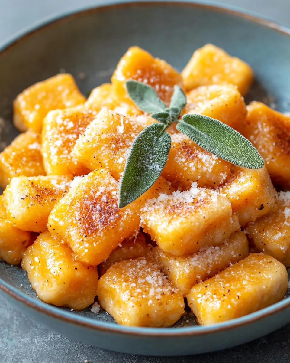 Classic Pumpkin Sage Gnocchi With Parmesan image