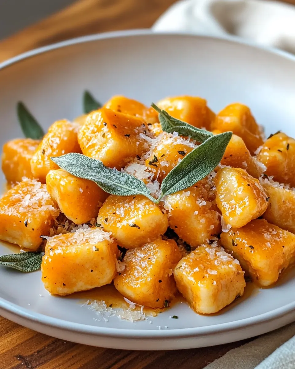 Easy Pumpkin Sage Gnocchi With Parmesan recipe photo