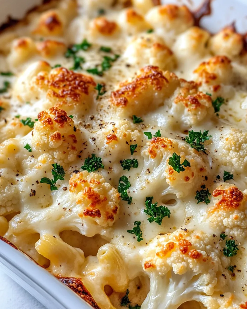 Classic Roasted Cauliflower Mac And Cheese dish photo