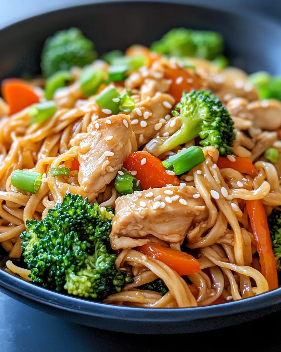 Homemade Sesame Chicken Lo Mein recipe photo