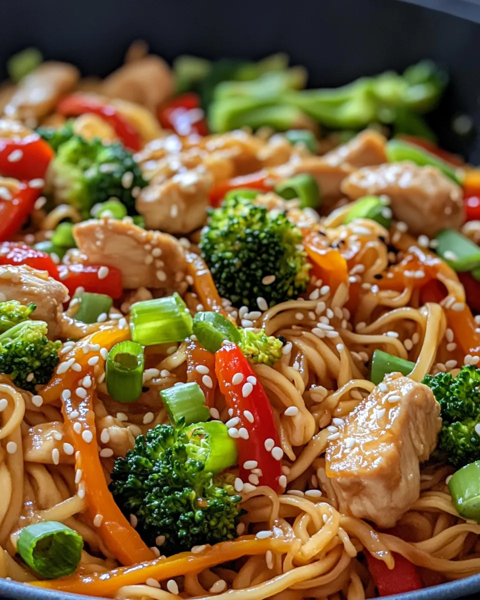 Classic Sesame Chicken Lo Mein dish photo
