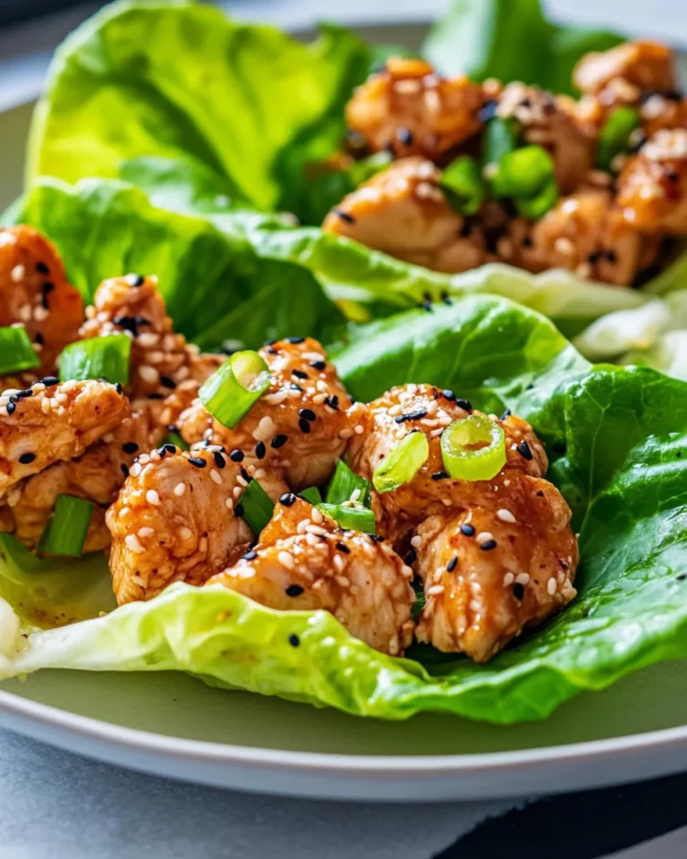 Homemade Sesame Ginger Chicken Lettuce Cups recipe photo