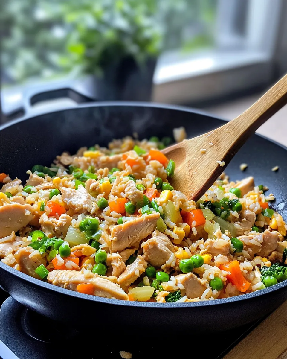 Delicious Spicy Chicken Fried Rice dish photo