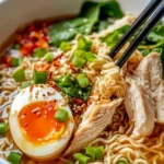Homemade Spicy Garlic Chicken Ramen photo
