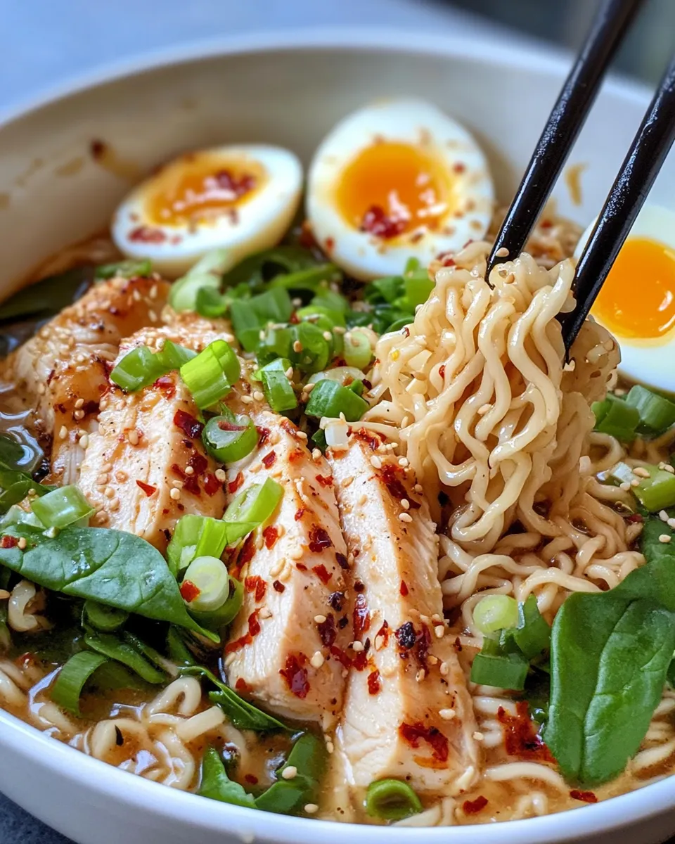 Classic Spicy Garlic Chicken Ramen image