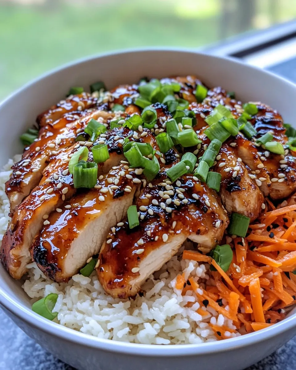 Delicious Sticky Gochujang Chicken Rice Bowls picture