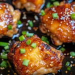 Homemade Sticky Honey Garlic Chicken Thighs recipe photo