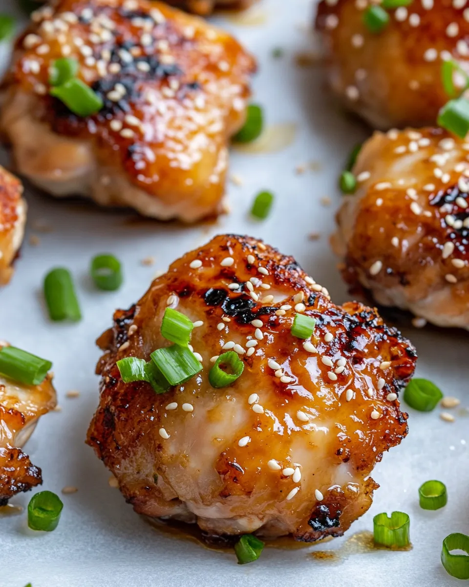 Classic Sticky Honey Garlic Chicken Thighs dish photo