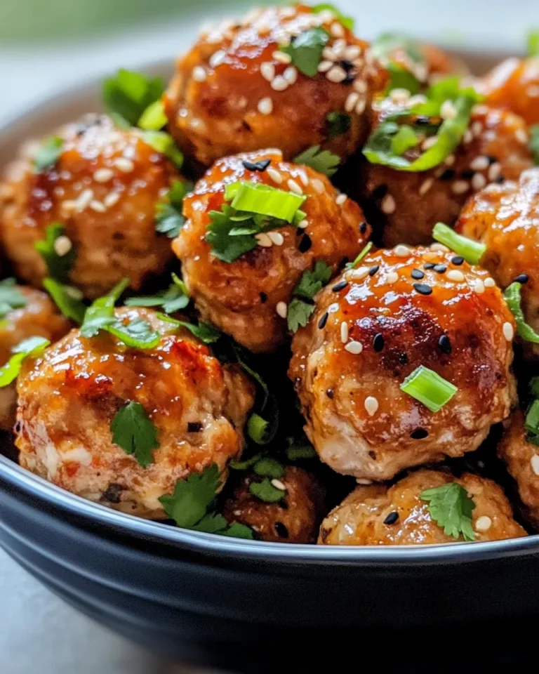 Homemade Sticky Orange Sesame Chicken Meatballs photo