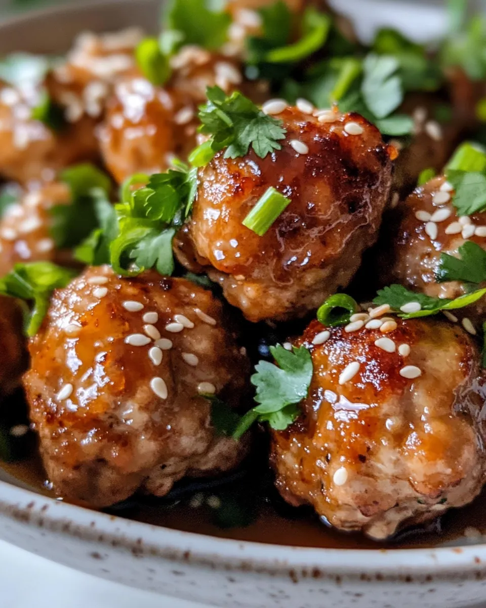 Classic Sticky Orange Sesame Chicken Meatballs image