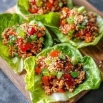 Homemade Sweet Chili Chicken Lettuce Wraps recipe photo
