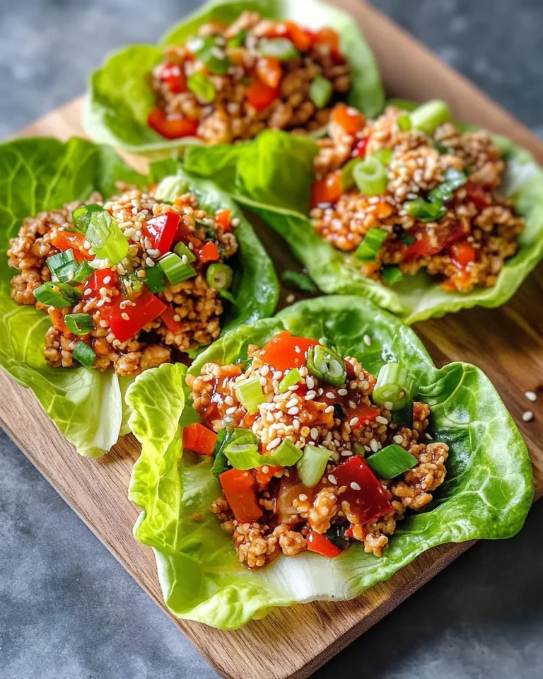 Homemade Sweet Chili Chicken Lettuce Wraps recipe photo