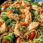 Homemade Sweet Chili Chicken Stir-Fry Noodles photo