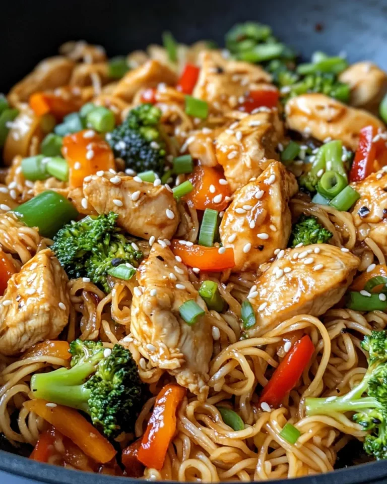 Homemade Sweet Chili Chicken Stir-Fry Noodles photo