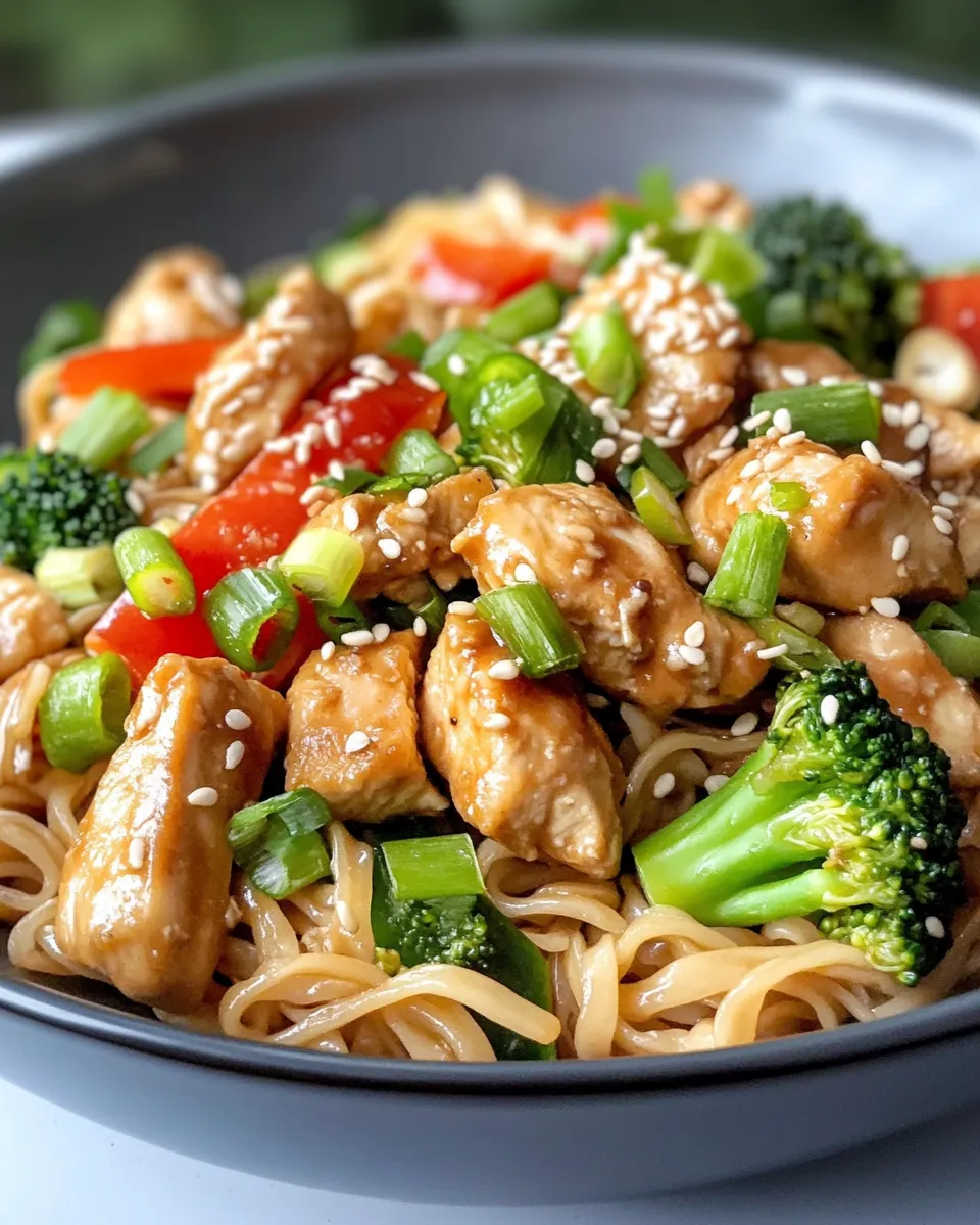 Classic Sweet Chili Chicken Stir-Fry Noodles image