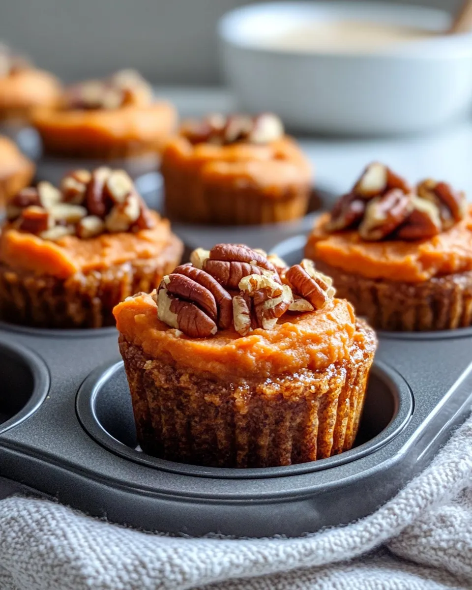 Easy Sweet Potato Pecan Casserole Cups dish photo