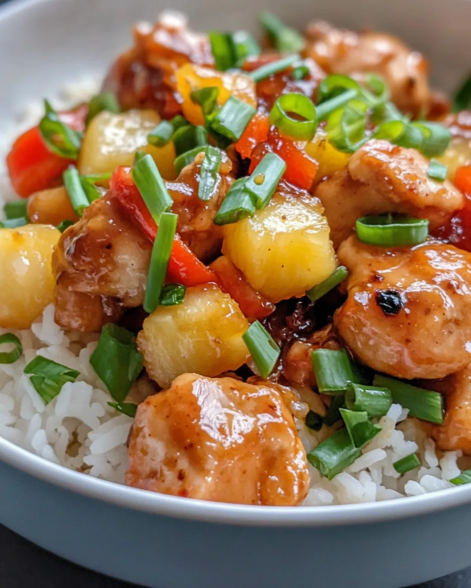 Homemade Sweet and Sour Chicken with Rice recipe photo