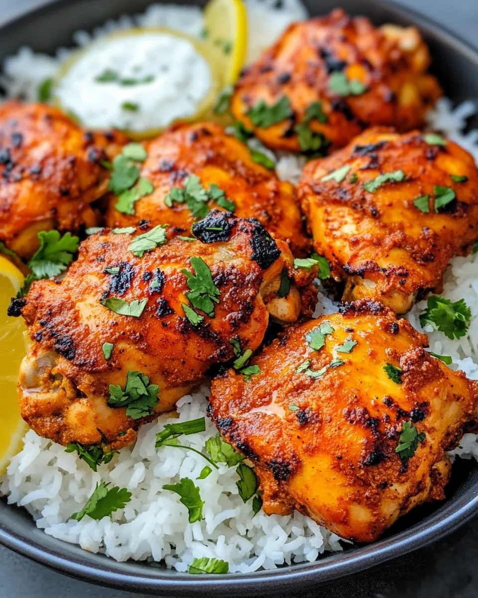 Homemade Tandoori Chicken with Basmati Rice recipe photo