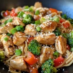 Homemade Teriyaki Chicken Noodle Stir-Fry photo