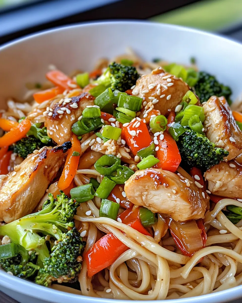 Classic Teriyaki Chicken Noodle Stir-Fry image