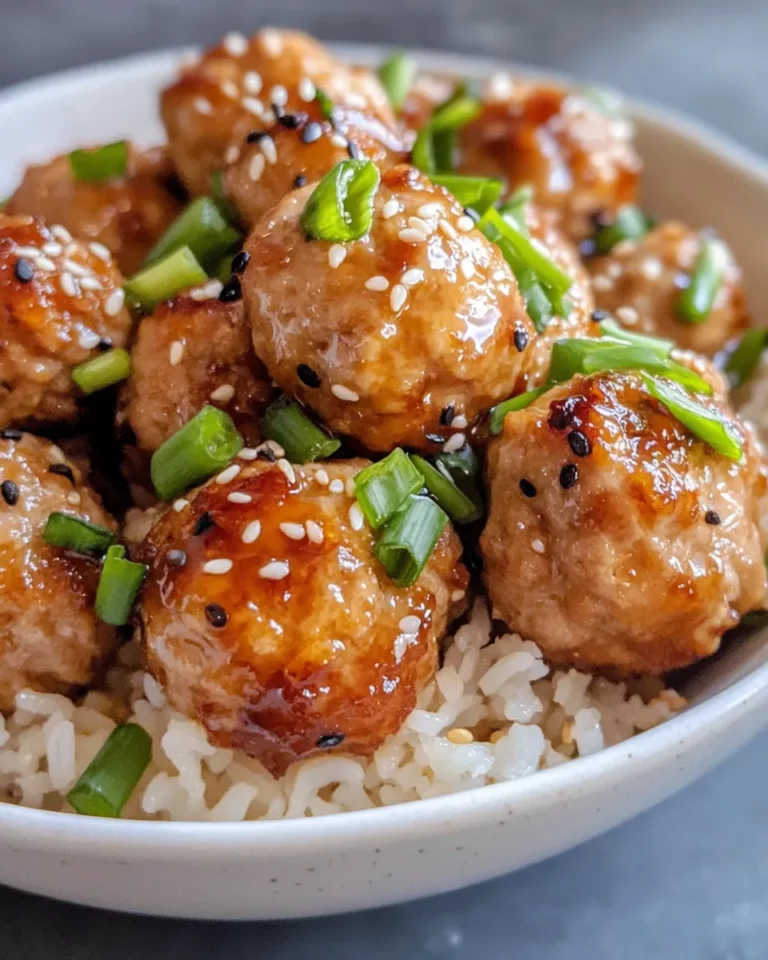 Homemade Teriyaki Meatballs with Sticky Rice recipe photo
