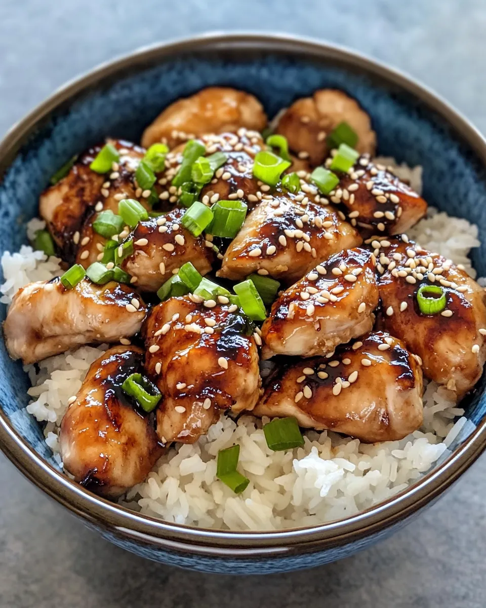 Classic Yakitori Chicken Rice Bowls image