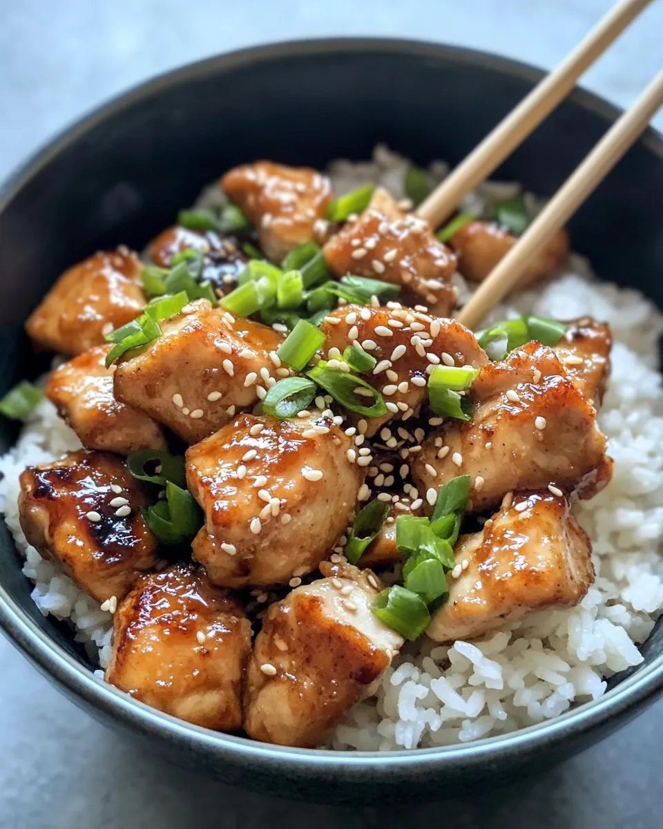 Delicious Yakitori Chicken Rice Bowls dish photo