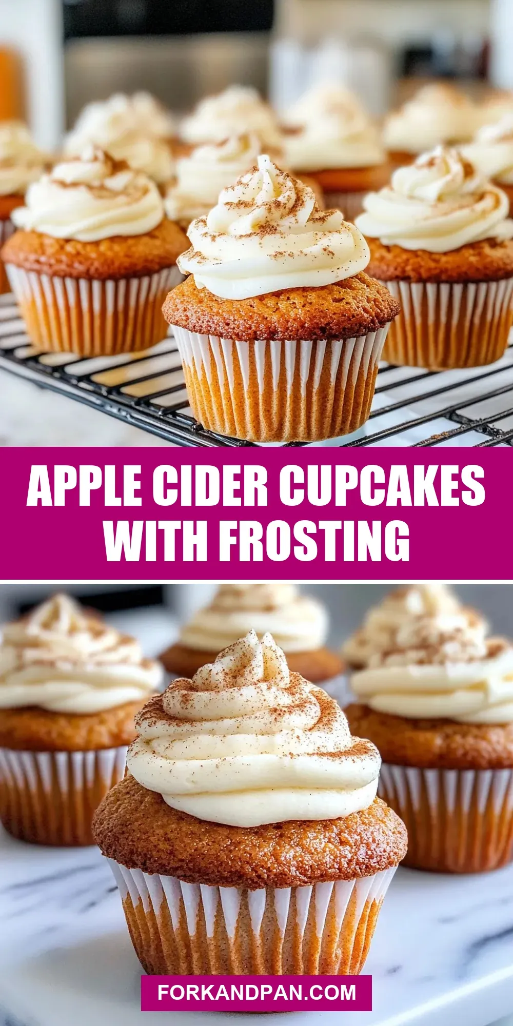 The Best Apple Cider Cupcakes With Frosting Ever