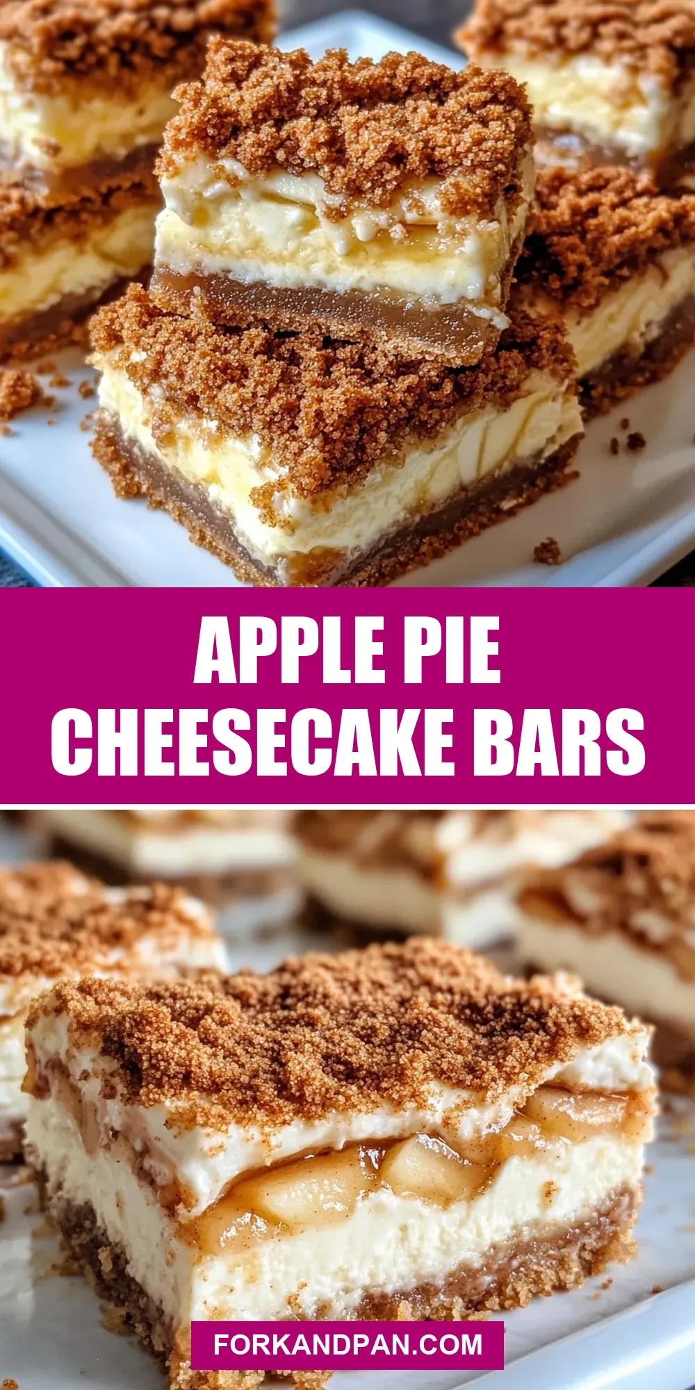 Quick Apple Pie Cheesecake Bars
