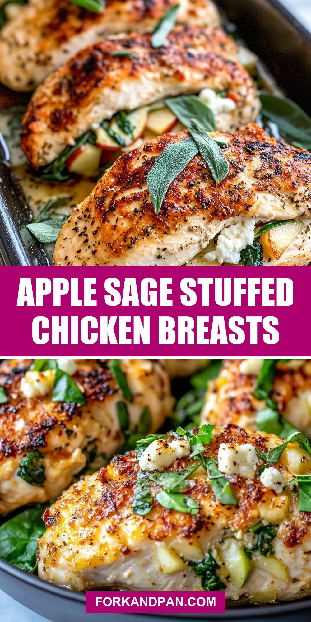 Apple Sage Stuffed Chicken Breasts Recipe