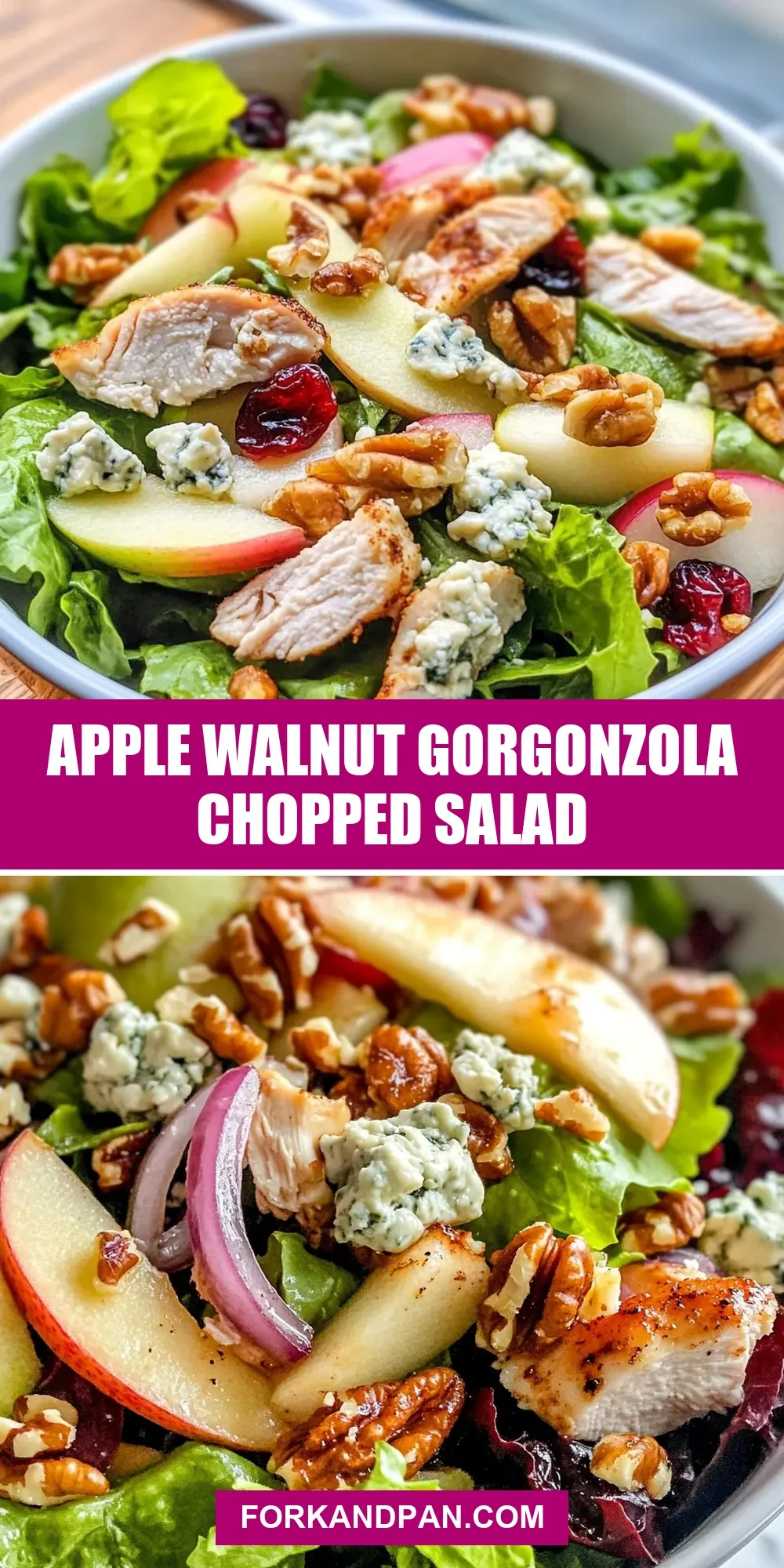 Apple Walnut Gorgonzola Chopped Salad Recipe