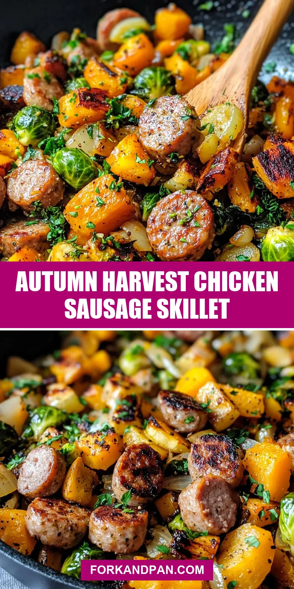 How To Make Homemade Autumn Harvest Chicken Sausage Skillet