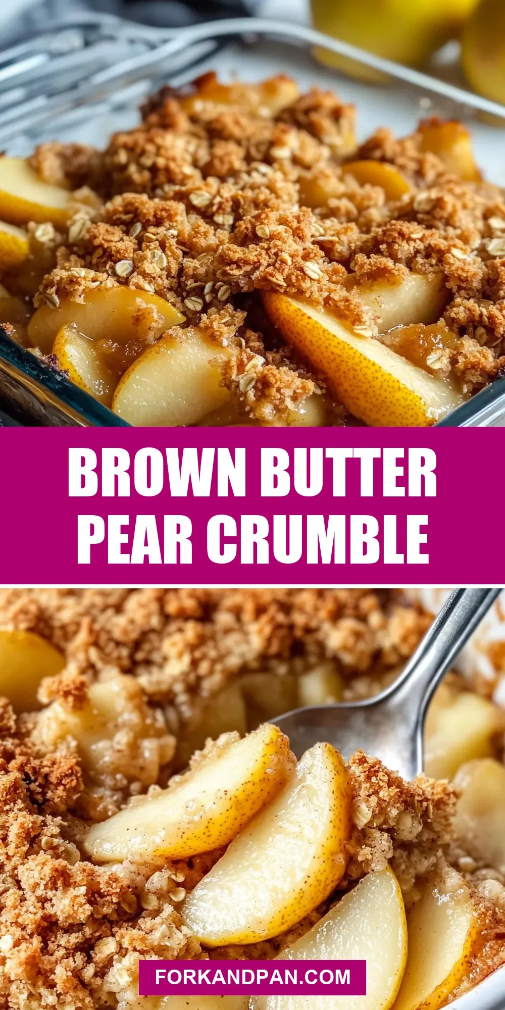 Amazing Brown Butter Pear Crumble