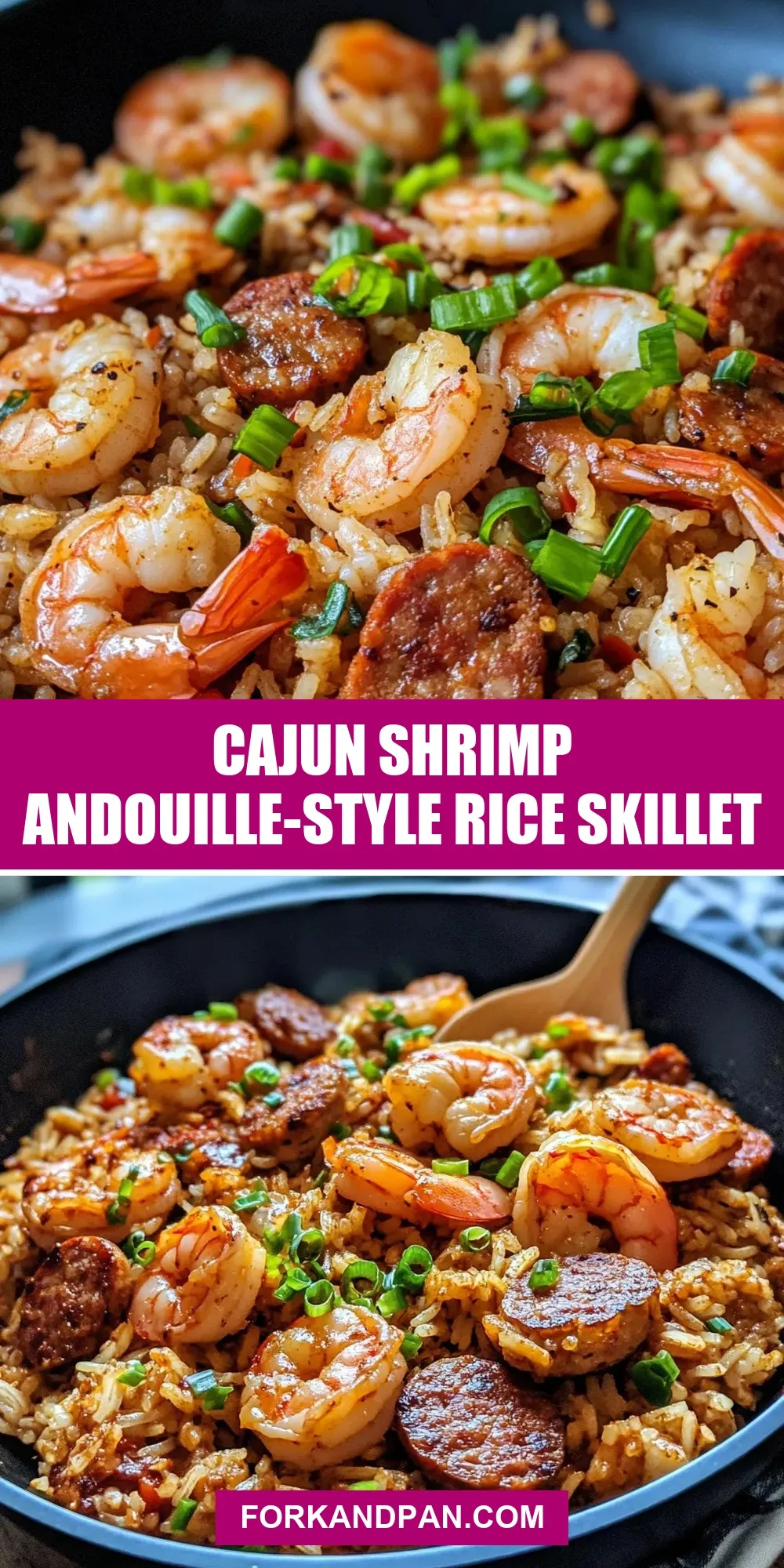Tasty Cajun Shrimp Andouille-Style Rice Skillet