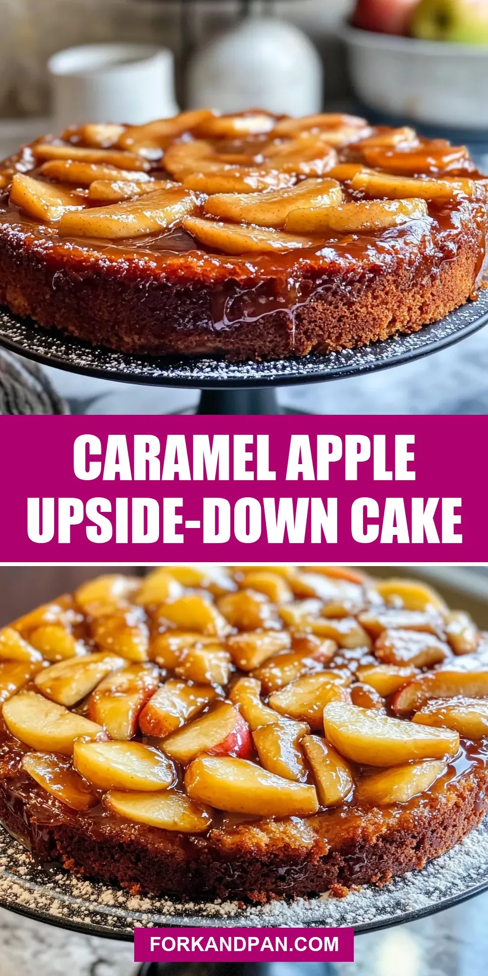 Caramel Apple Upside-Down Cake (Fresh & Delicious)