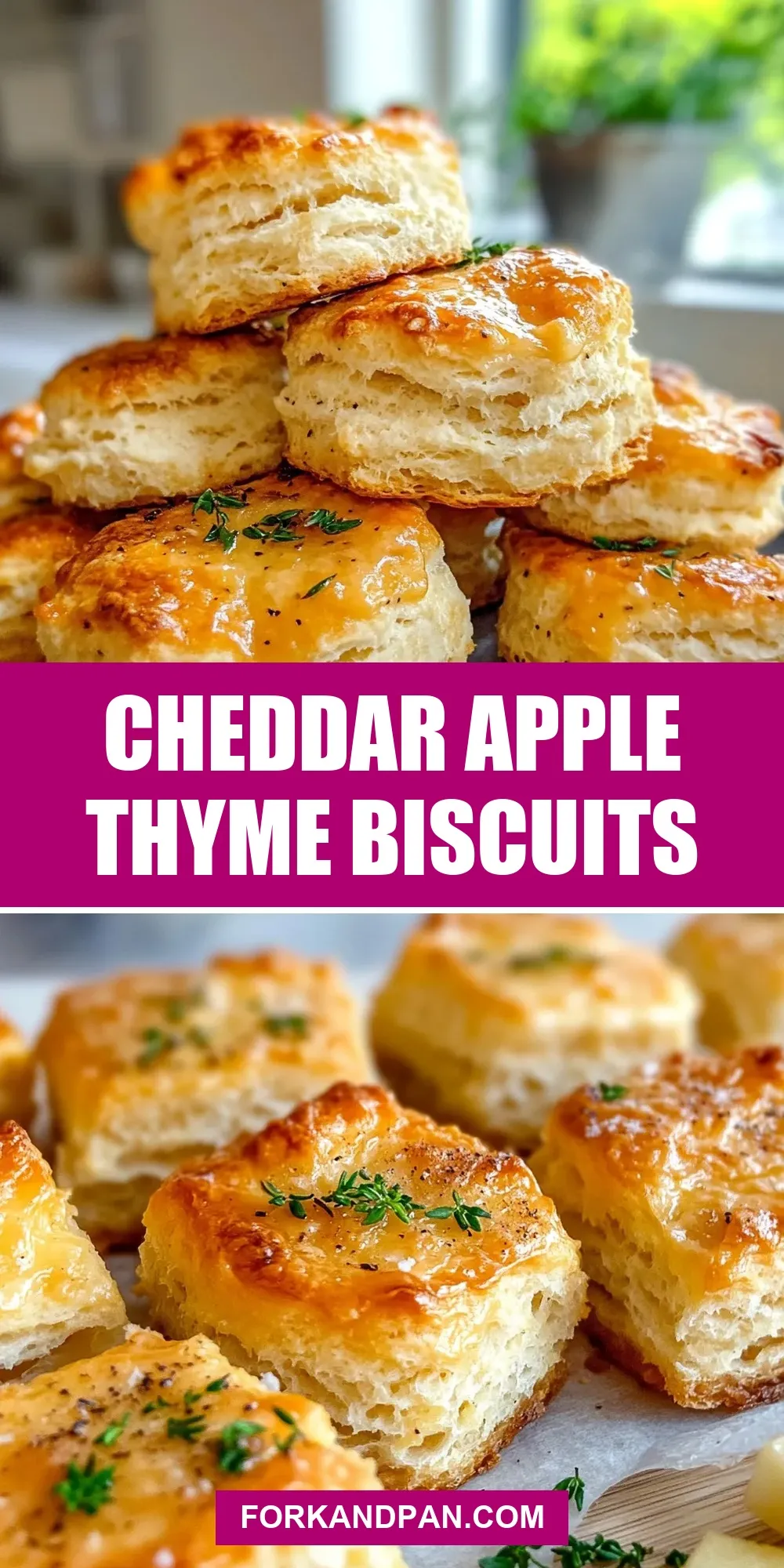 The Best Cheddar Apple Thyme Biscuits Ever