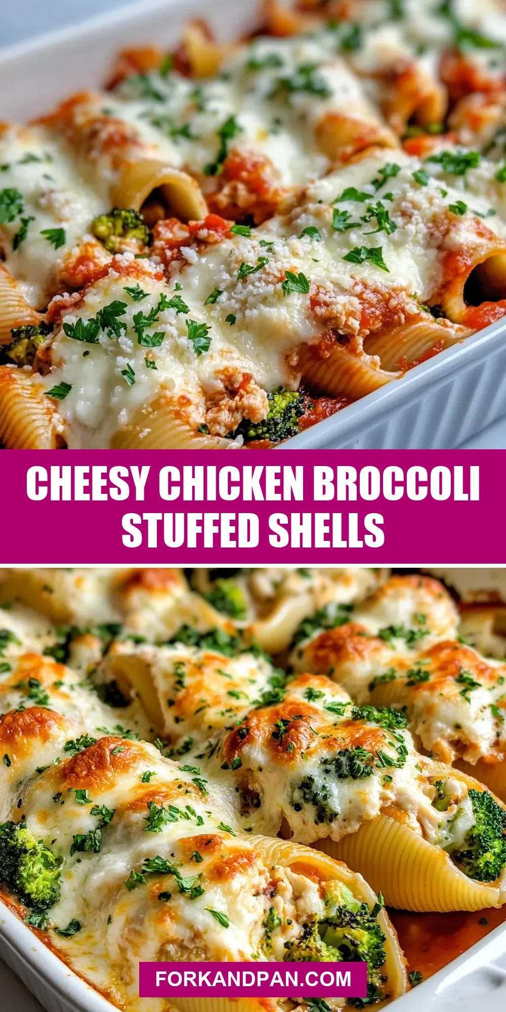 Cheesy Chicken Broccoli Stuffed Shells (Ultimate & Delicious)