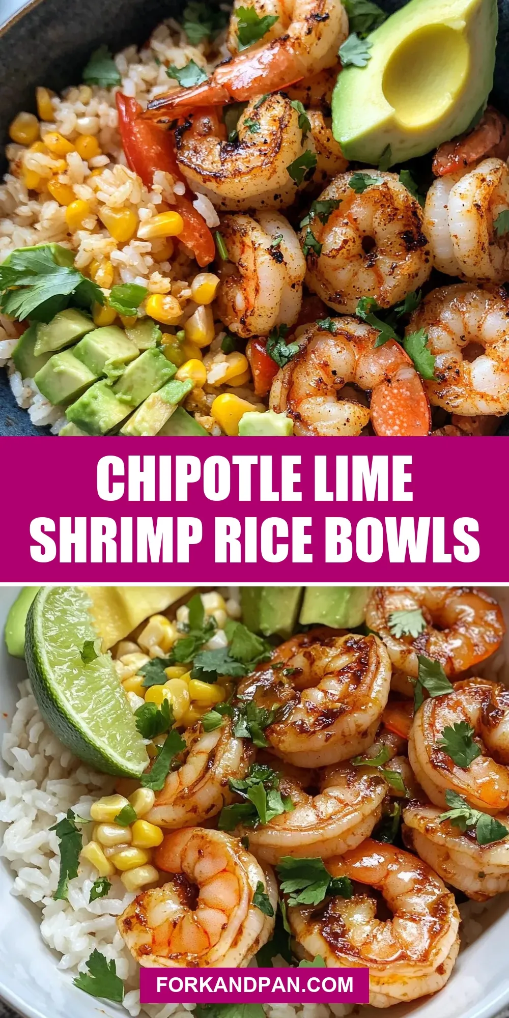 Chipotle Lime Shrimp Rice Bowls Recipe