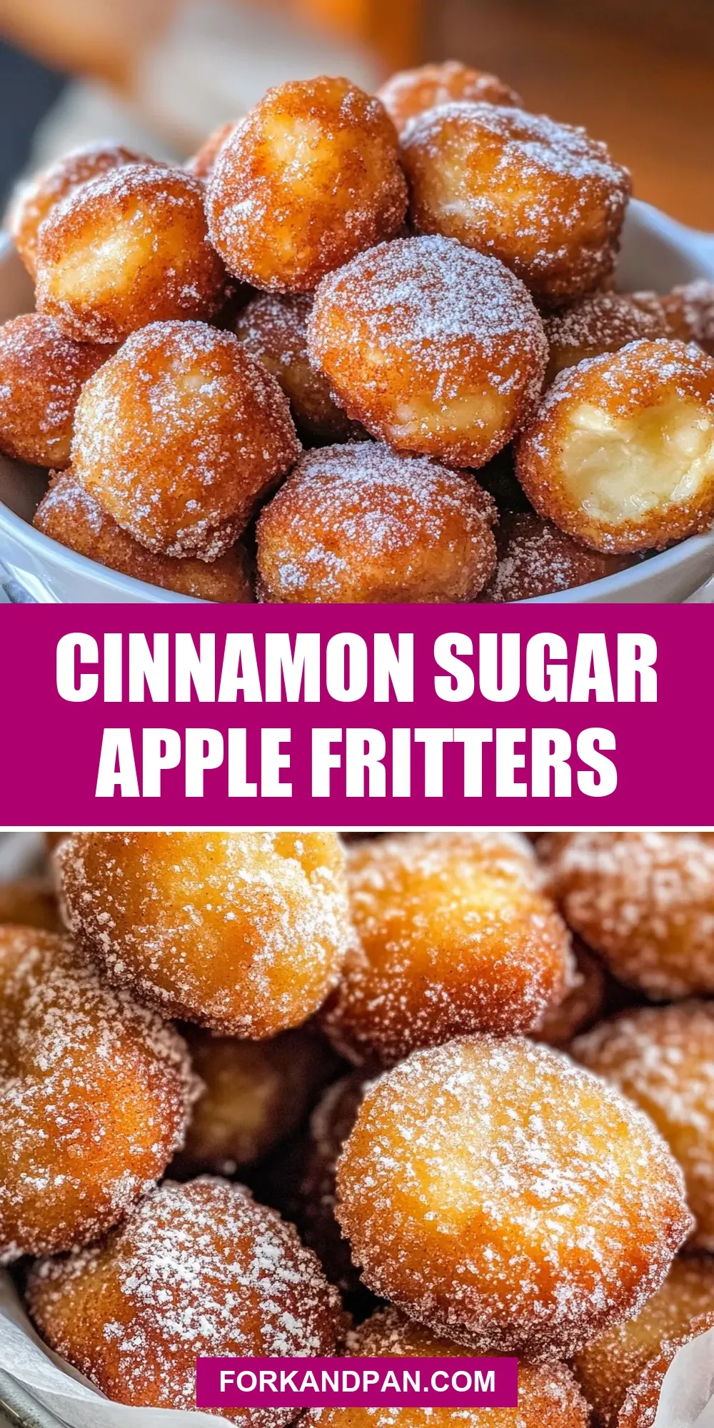 Easy Cinnamon Sugar Apple Fritters Recipe