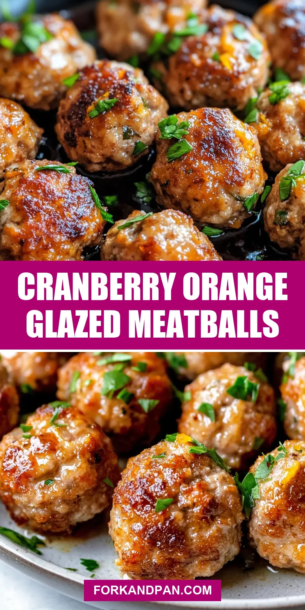 The Best Cranberry Orange Glazed Meatballs Ever
