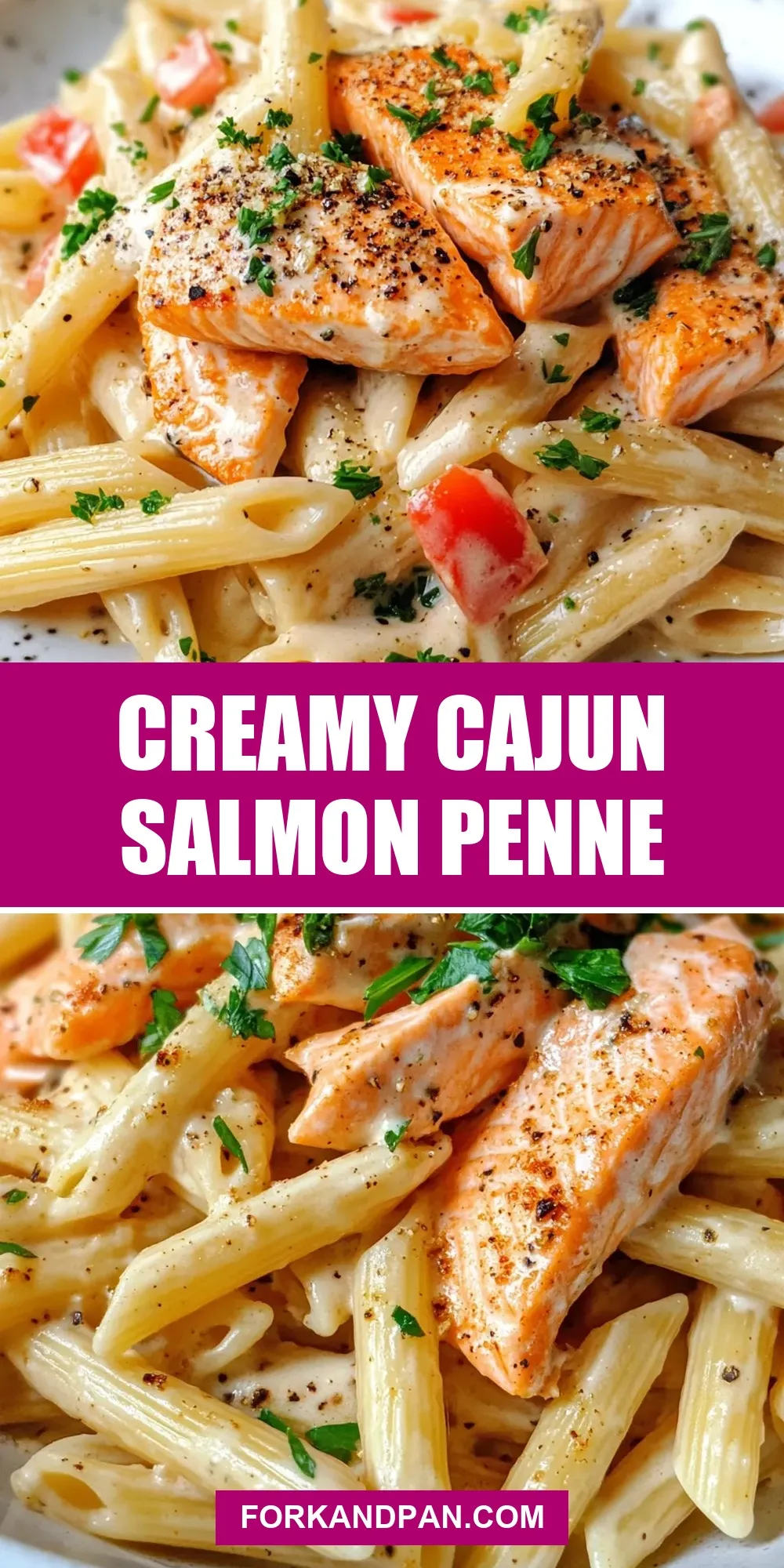 Creamy Cajun Salmon Penne Recipe