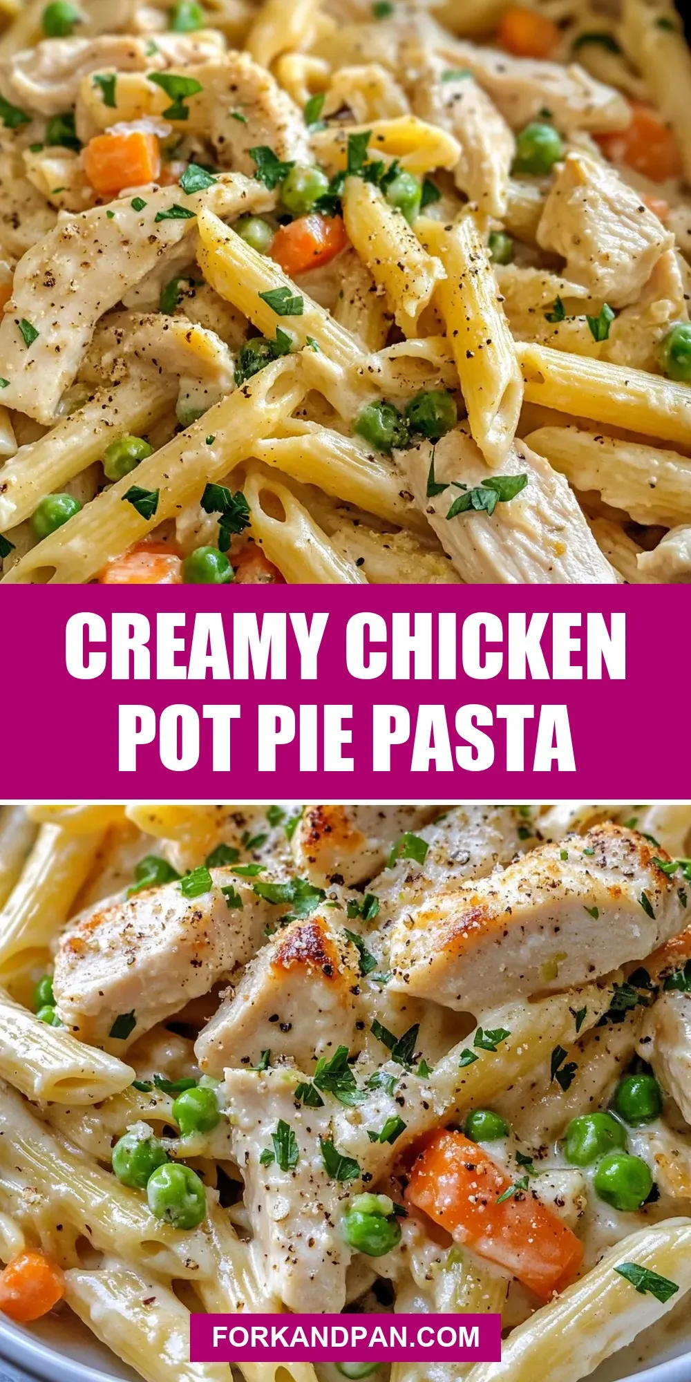 Creamy Chicken Pot Pie Pasta Recipe