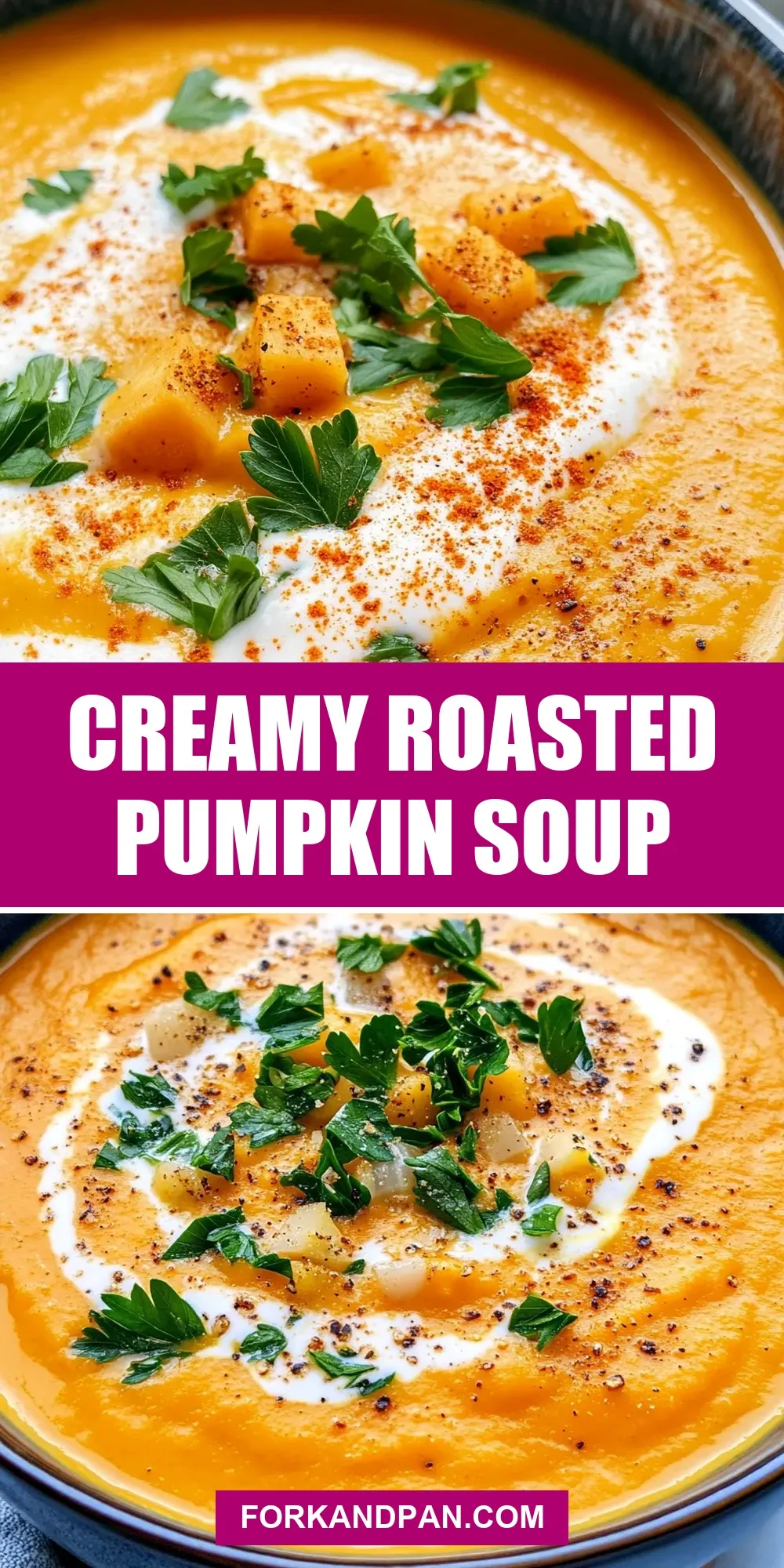 Savory Creamy Roasted Pumpkin Soup