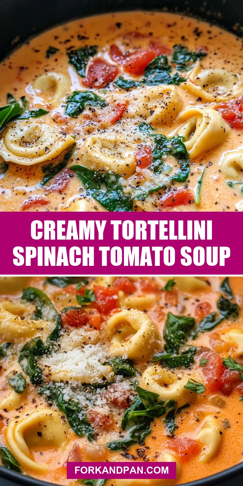 How To Make Fresh Creamy Tortellini Spinach Tomato Soup